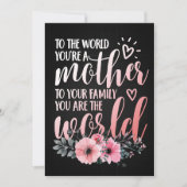 Muttergeschenk für meine Mutter Save The Date (Vorderseite)