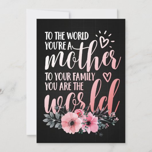 Muttergeschenk für meine Mutter Save The Date (Vorderseite)