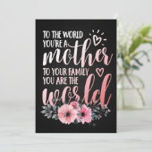 Muttergeschenk für meine Mutter Save The Date (Stehend Vorderseite)
