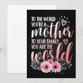 Muttergeschenk für meine Mutter Save The Date (Vorne/Hinten)