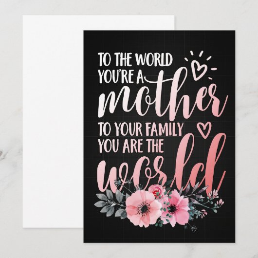 Muttergeschenk für meine Mutter Save The Date (Vorne/Hinten)