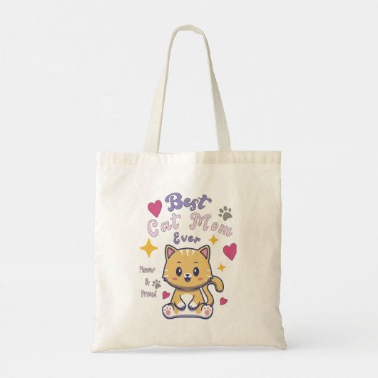 Muttergeschenk für Mütterliebenkatze Tragetasche (Rückseite)
