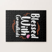 Muttergeschenk gesegnet mit Großkindern Puzzle (Horizontal)