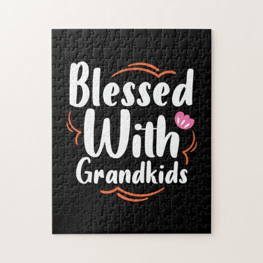 Muttergeschenk gesegnet mit Großkindern Puzzle (Vertikal)