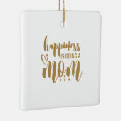 Muttergeschenk Glück ist eine Mama Keramikornament (Rechts)