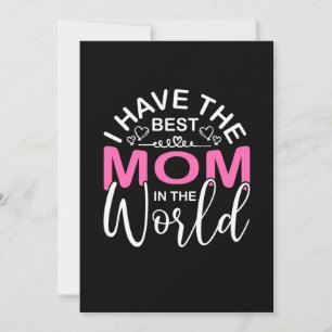 Muttergeschenk habe ich die beste Mama Feiertagskarte