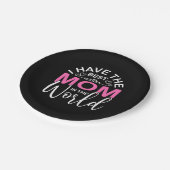 Muttergeschenk habe ich die beste Mama Pappteller (Schrägansicht)