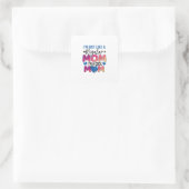 Muttergeschenk Ich bin eine Coole Mama Quadratischer Aufkleber (Tasche)
