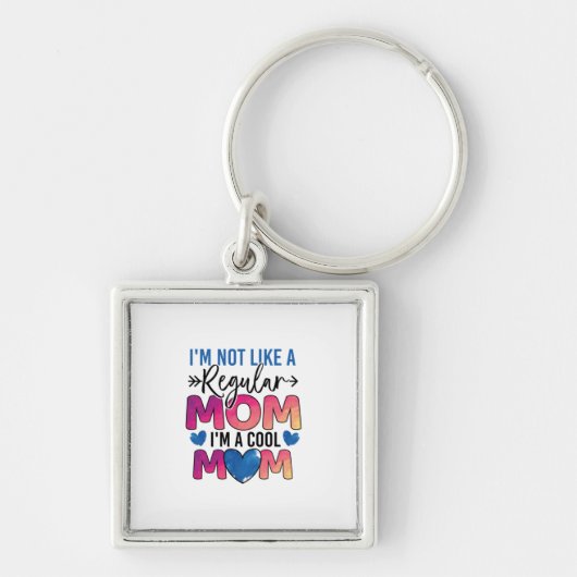 Muttergeschenk Ich bin eine Coole Mama Schlüsselanhänger (Vorne)