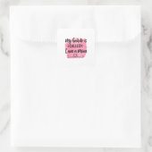 Muttergeschenk Ich bin eine Mama Quadratischer Aufkleber (Tasche)