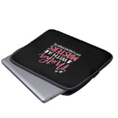 Muttergeschenk Ich bin eine Mutter mit einem Meist Laptopschutzhülle (Vorne Knopf)
