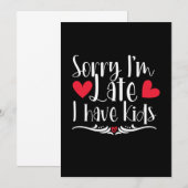 Muttergeschenk Ich habe Kinder Einladung (Vorne/Hinten)