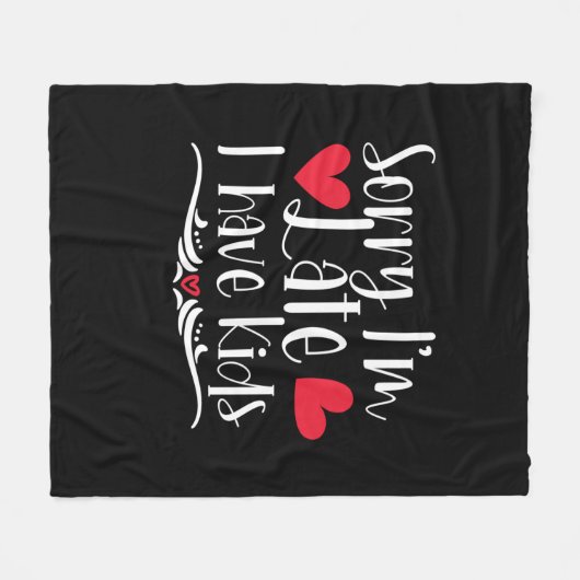 Muttergeschenk Ich habe Kinder Fleecedecke (Vorderseite (Horizontal))