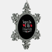 Muttergeschenk Ich habe Kinder Schneeflocken Zinn-Ornament (Links)