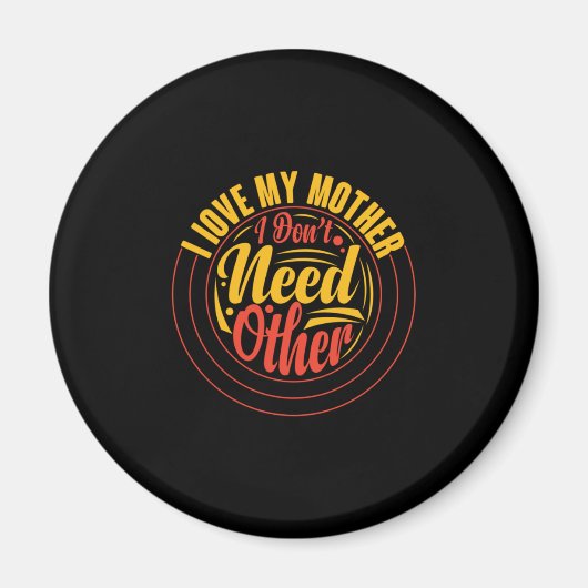 Muttergeschenk Ich Liebe meine Mutter Magnet (Vorne)