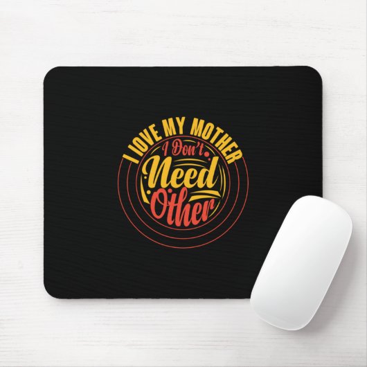 Muttergeschenk Ich Liebe meine Mutter Mousepad (Mit Mouse)