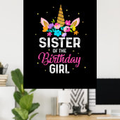 Muttergeschenk | Schwester des Geburtstags Poster (Heimbüro)