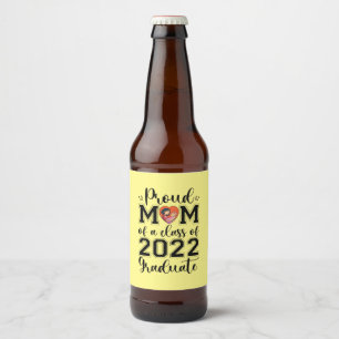 Muttergeschenk stolz Mama einer Klasse von 2022 Ab Bierflaschenetikett