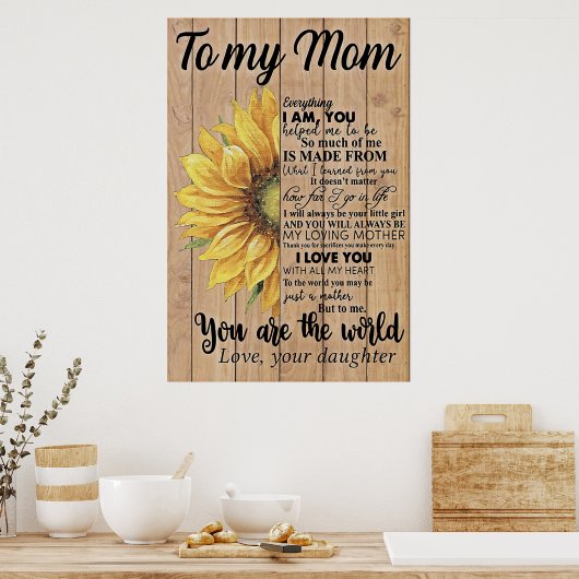 Muttergeschenke für meine Mutter, die liebt Poster (Küche)