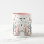 Mutterglück Waldtiere Rosa Tasse (Zentrum)