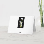 Mutterglücklich Geburtstagsweiße Orchideen Karte (Rückseite)