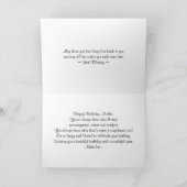 Mutterglücklich Geburtstagsweiße Orchideen Karte (Innenseite)