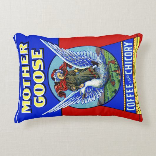 Muttergoose-Kaffee und Chicorée Dekokissen (Vorderseite)