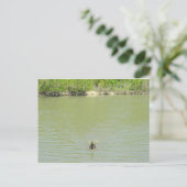 Muttergoose und ihre Babys Postkarte (Stehend Vorderseite)
