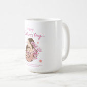 "Muttergottes Embrace - Gute Muttertagskunst" Kaffeetasse (VorderseiteRechts)