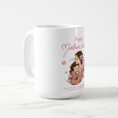 "Muttergottes Embrace - Gute Muttertagskunst" Kaffeetasse (Vorderseite Links)