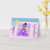 Muttergottes-Kinderzimmer-Rhymes erster Geburtstag Karte (Gelbe Blume)