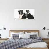 Muttergrenzkühe und Welpe Leinwanddruck (Insitu (Schlafzimmer))