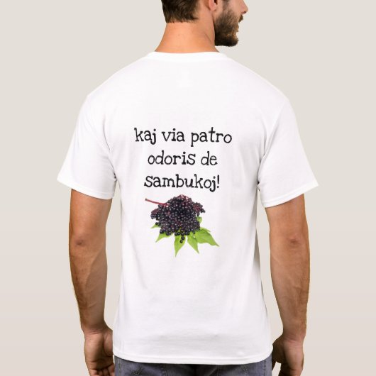 Mutterhamster, Vaterholunderbeeren: Licht T-Shirt (Rückseite)