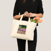 Mutterherz auf rosa Wildblumen Tasche (Vorderseite (Produkt))