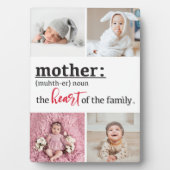 Mutterherz der Familie 4 Foto Sake-Plakette Fotoplatte (Vorderseite)