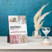 Mutterherz der Familie 4 Foto Sake-Plakette Fotoplatte (Seite)