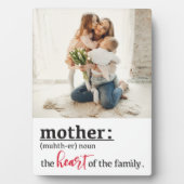 Mutterherz des Fotos Fotoplatte (Vorderseite)