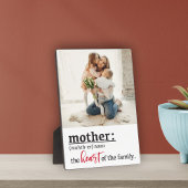 Mutterherz des Fotos Fotoplatte