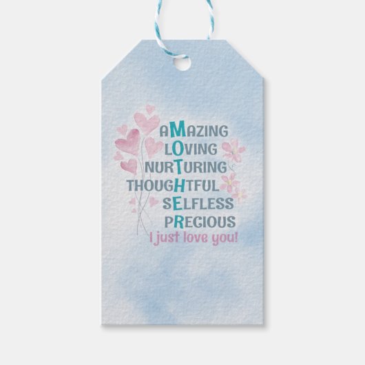 Mutterherz Geschenkanhänger (Vorderseite)