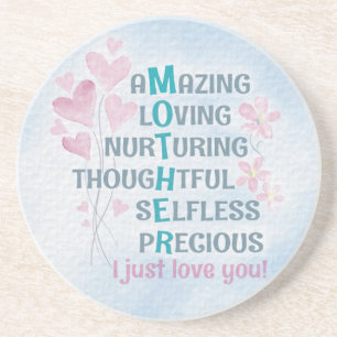 Mutterherz Getränkeuntersetzer