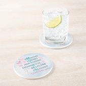 Mutterherz Getränkeuntersetzer (Seite)