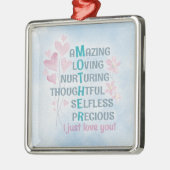 Mutterherz Ornament Aus Metall (Links)