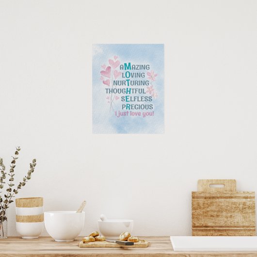 Mutterherz Poster (Küche)