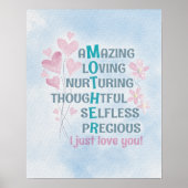 Mutterherz Poster (Vorne)