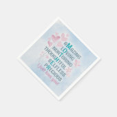 Mutterherz Serviette (Ecke)