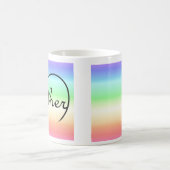 Mutterherzenregenbogen Kaffeetasse (Mittel)