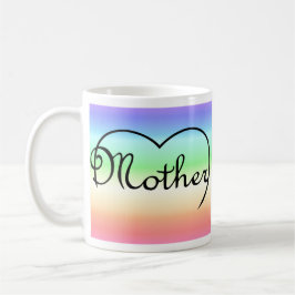 Mutterherzenregenbogen Kaffeetasse