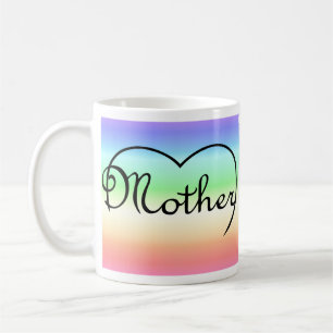 Mutterherzenregenbogen Kaffeetasse