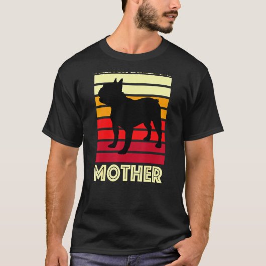 Mutterhund, Bulldog-Mama T-Shirt (Vorderseite)