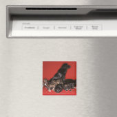 Mutterhund mit Welpen Magnet (In Situ (Geschirrspüler))